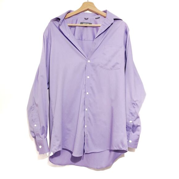 Kenneth Cole | Purple Button Up Non Iron Shirt - Picture 1 of 5